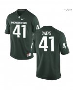 Youth Michigan State Spartans NCAA #41 Gerald Owens Green Authentic Nike Stitched College Football Jersey YR32A42QU